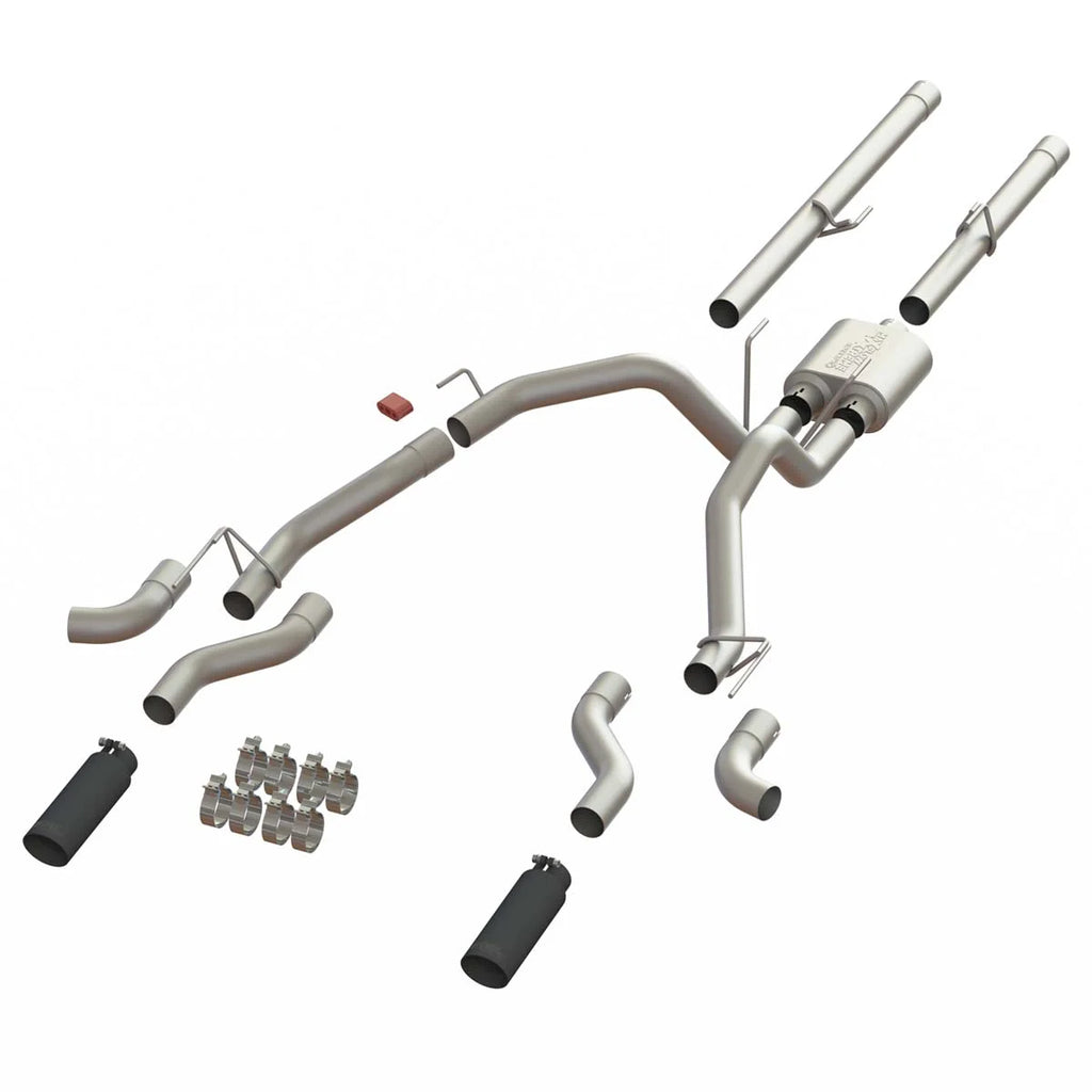 SpeedFx 4 Inch Diameter Black Powder Coated 304 Stainless Steel Tips 50200 - Main Product View
