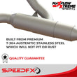 Load image into Gallery viewer, SpeedFx 4 Inch Diameter Black Powder Coated 304 Stainless Steel Tips 50601 - Additional View 7