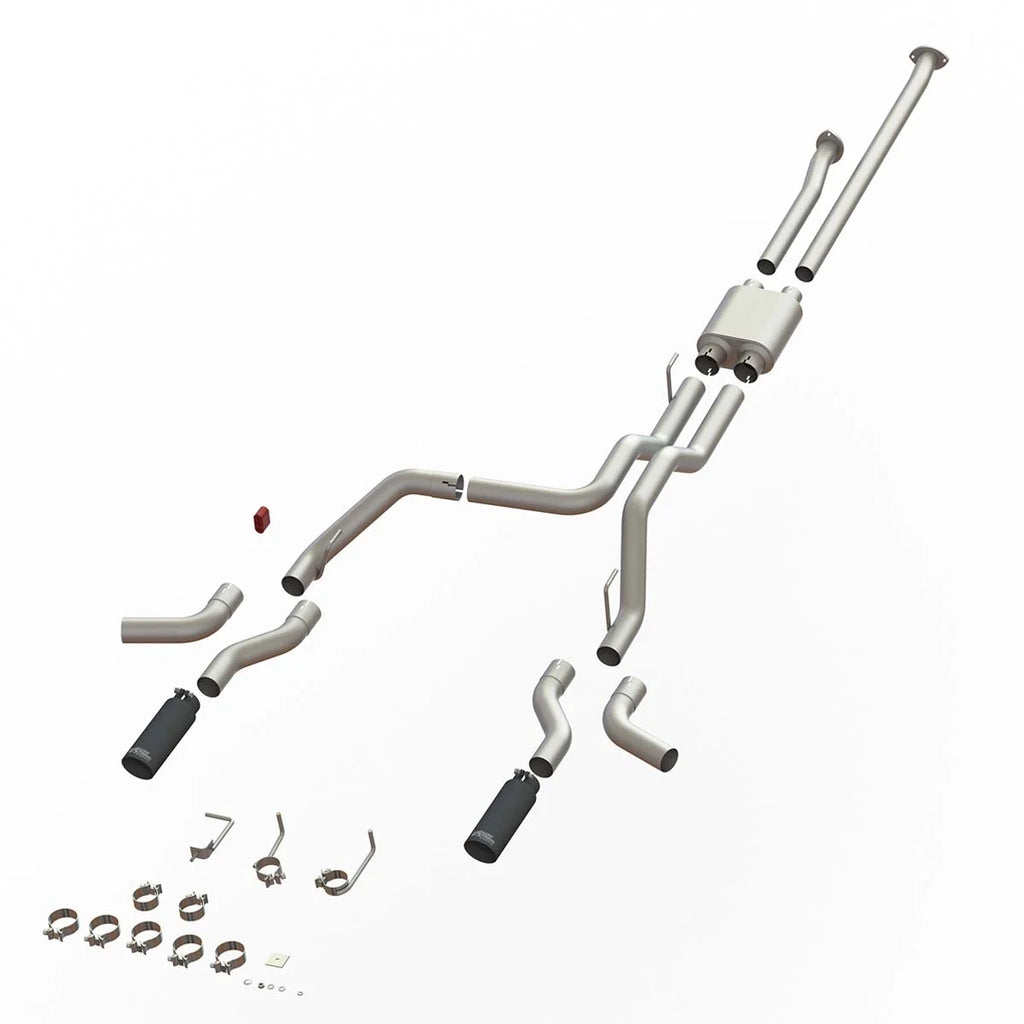 SpeedFx 4 Inch Diameter Black Powder Coated 304 Stainless Steel Tips 50800 - Main Product View