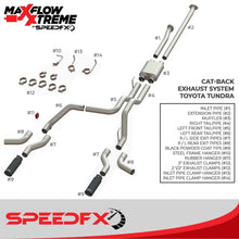 Load image into Gallery viewer, SpeedFx 4 Inch Diameter Black Powder Coated 304 Stainless Steel Tips 50800 - Side View