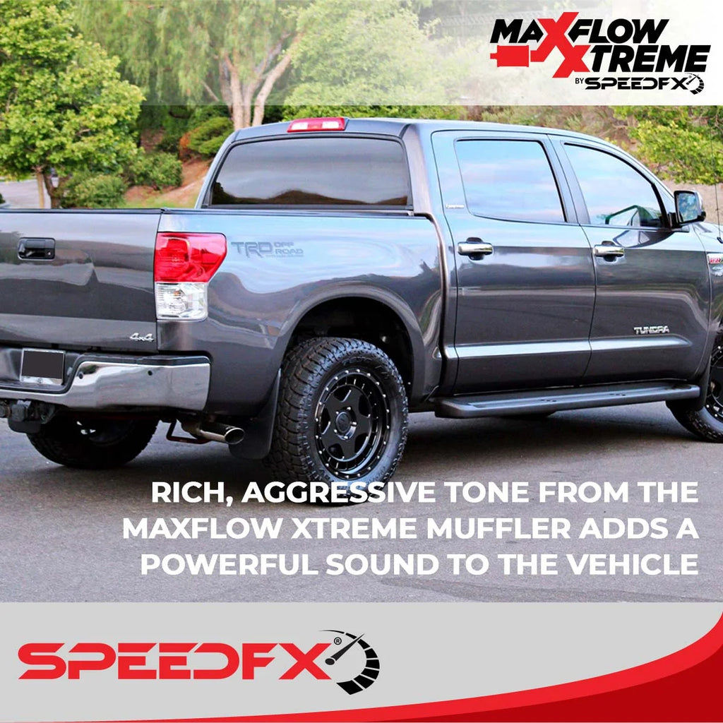 SpeedFx 4 Inch Diameter Black Powder Coated 304 Stainless Steel Tips 50800 - Installation View