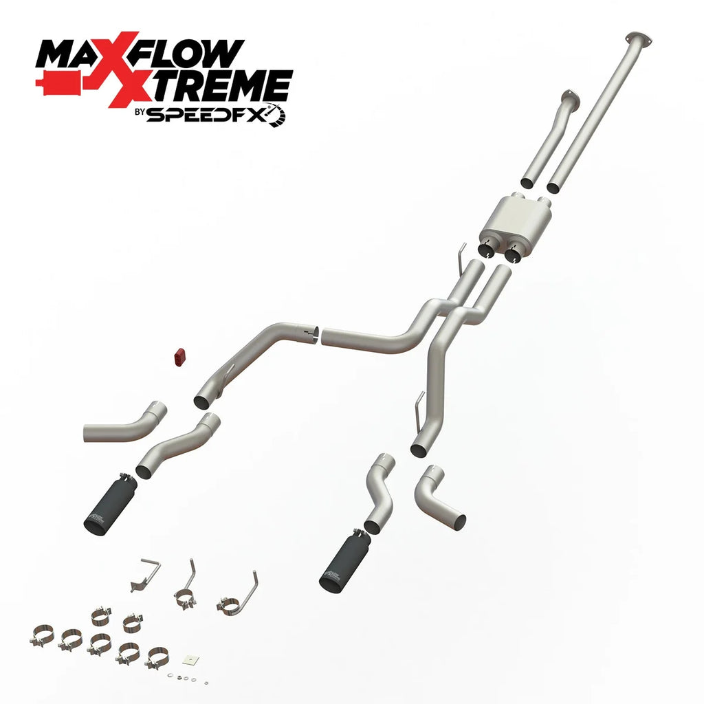 SpeedFx 4 Inch Diameter Black Powder Coated 304 Stainless Steel Tips 50800 - Additional View 5