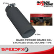 Load image into Gallery viewer, SpeedFx 4 Inch Diameter Black Powder Coated 304 Stainless Steel Tips 50800 - Additional View 6