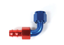 Load image into Gallery viewer, SpeedFx Full Swivel; Push On; -8AN; 90 Degree; Anodized; Red/Blue; Aluminum; Single 520890 - Main Product View