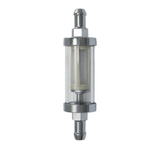 Load image into Gallery viewer, SpeedFx OE Replacement In-Line Gas 3/8 In Inlet/ Outlet Paper Element Clear With Chrome 9272 - Main Product View
