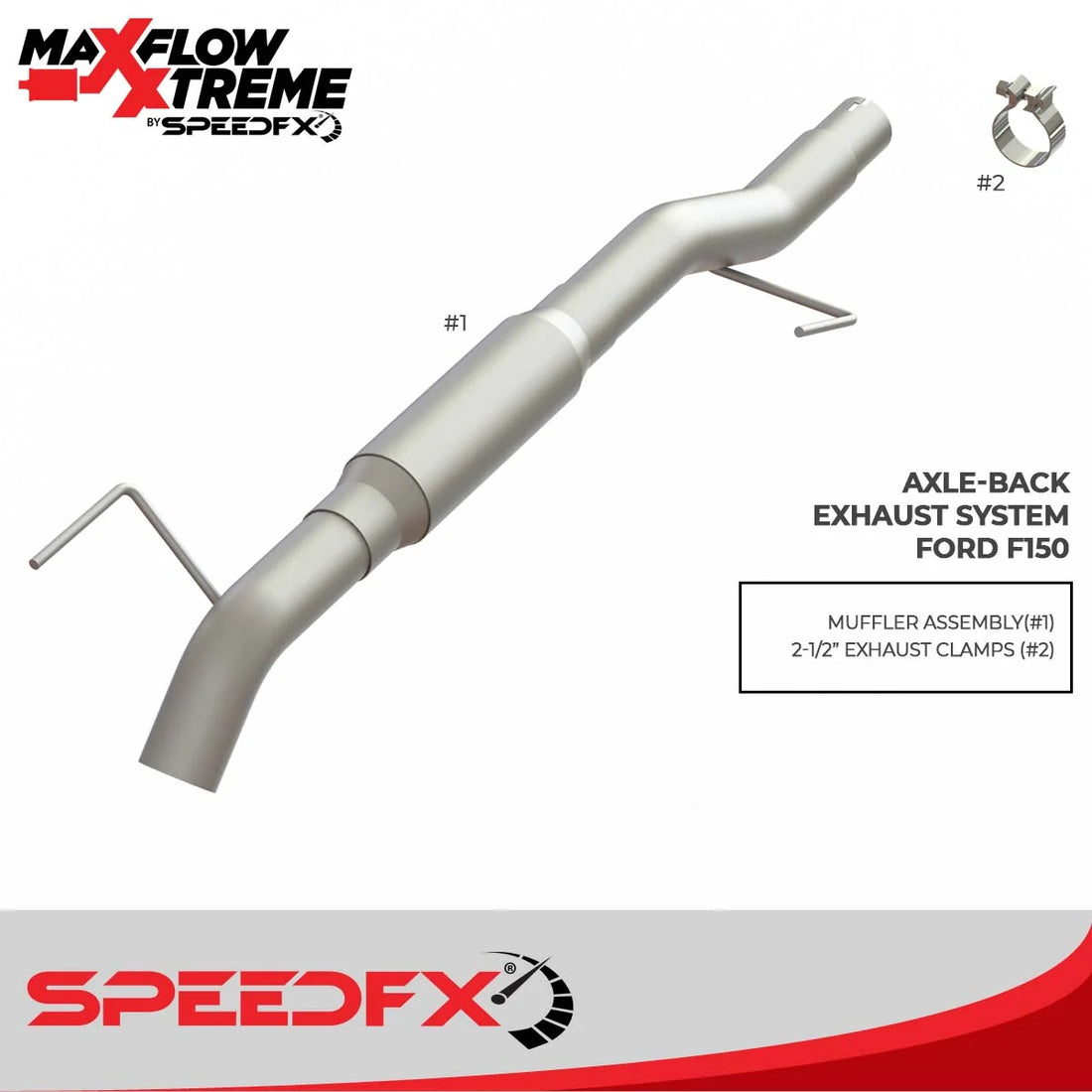 SpeedFx Single Exhaust With Single Exit 50300 - Side View
