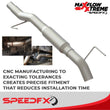 Load image into Gallery viewer, SpeedFx Single Exhaust With Single Exit 50300 - Back View
