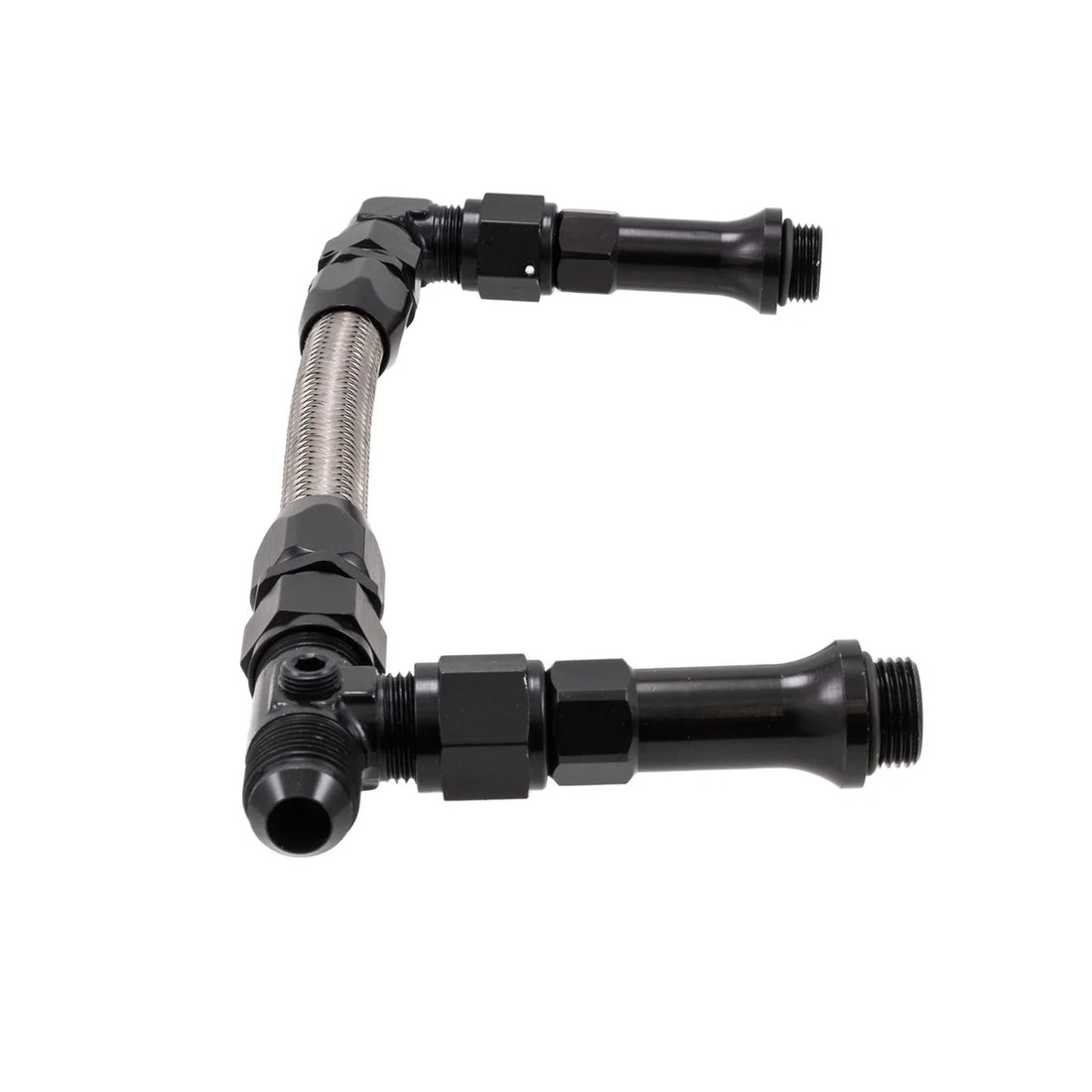 SpeedFx Stainless Steel Braided Hose 575108B - Side View