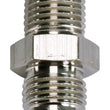 Load image into Gallery viewer, SpeedFx Straight; -6AN x 1/4 NPTF; Electro+ Nickel Plated Aluminum; Single 560676E - Fitment View