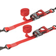 Load image into Gallery viewer, SpeedStrap 1 1/2In x 10Ft Ratchet Tie-Down (2 Pack) - Red