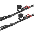 Load image into Gallery viewer, SpeedStrap 1 1/2In x 10Ft Ratchet Tie-Down w/ Soft-Tie (2 Pack) - Black