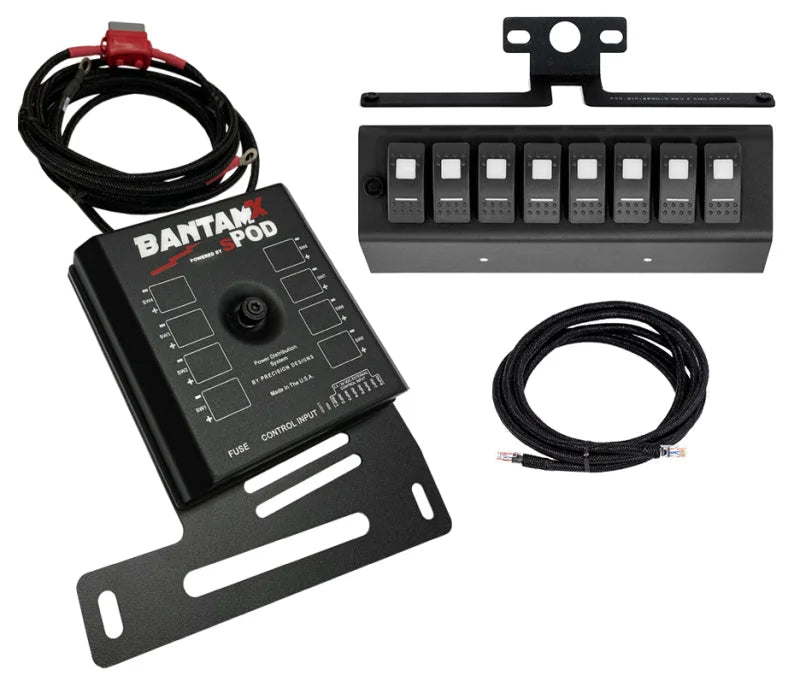 Spod 07-08 Jeep Wrangler JK BantamX w/ Green LED Switch Panel