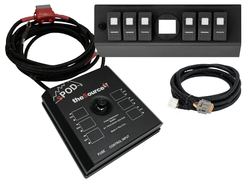 Spod 09-18 Jeep Wrangler JK SourceLT w/ Genesis Adapter and Blue LED Switch Panel