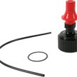 Load image into Gallery viewer, Spout - Fuel Can - Replacement - Black/Red Tuff Jug - Side View