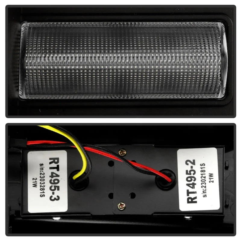 Spyder 21-23 Chevy Tahoe/Suburban (Halogen Only) LED Tail Lights - Blk (ALT-YD-CSUB21HAL-GR-BK) - Back View