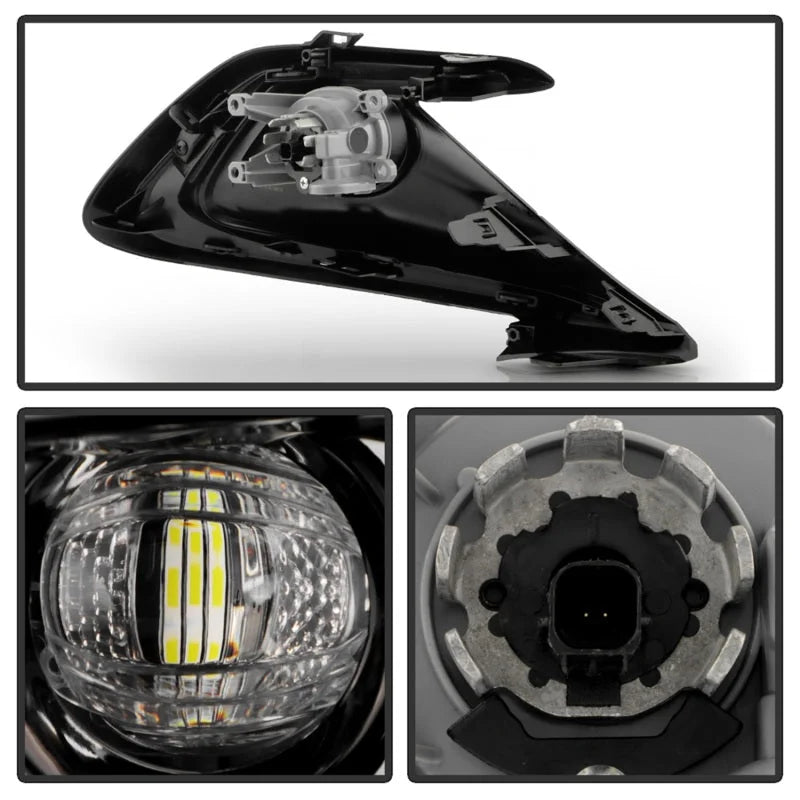 Spyder 23-24 Toyota Corolla Hatchback OEM Full Fog Lights w/Switch - Clear (FL-TCOC2023-HB-LED-C) - Side View
