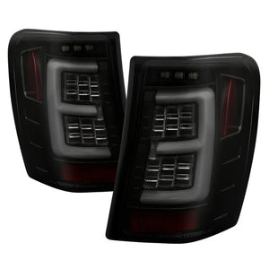 Spyder 99-04 Jeep Grand Cherokee - Light Bar Led Tail Lights - Black Smoke - ALT-YD-JGC99V3-BSM - Main Product View