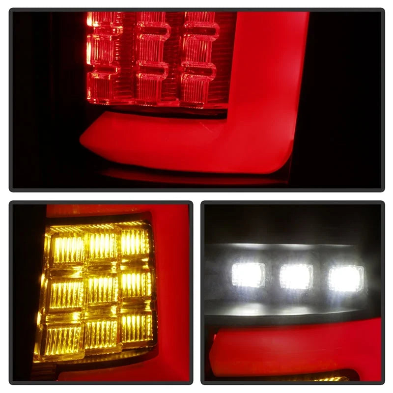 Spyder 99-04 Jeep Grand Cherokee - Light Bar Led Tail Lights - Black Smoke - ALT-YD-JGC99V3-BSM - Side View
