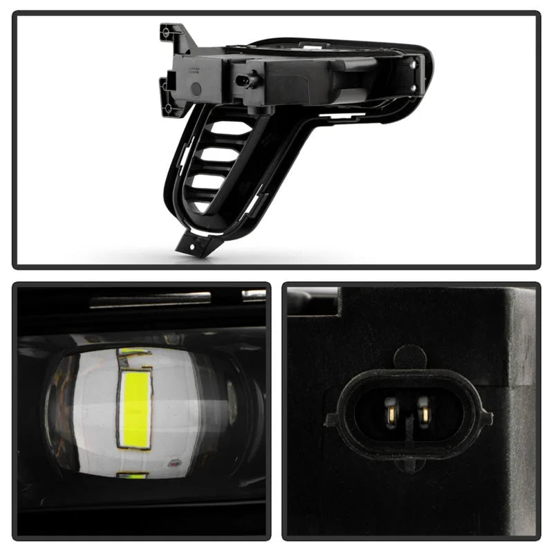 Spyder Dodge Durango 21-24 OEM Style LED Fog Lights w/Switch (FL-DDU2021-LED-C) - Side View