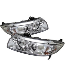 Load image into Gallery viewer, Spyder Honda Civic 06-08 2Dr Projector Headlights LED Halo Chrome High H1 Low H1 PRO-YD-HC06-2D-HL-C - Side View