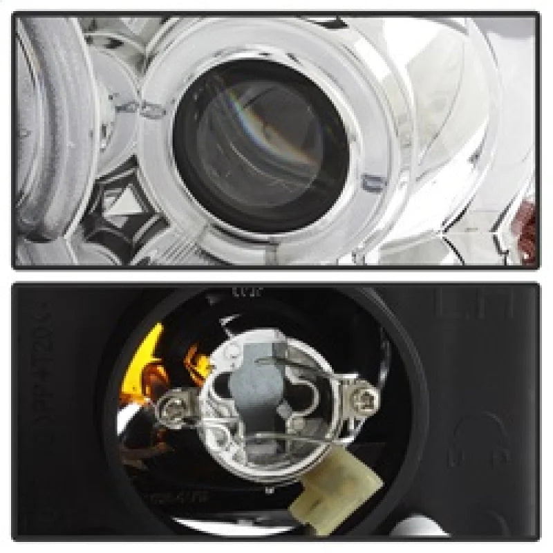Spyder Honda Civic 06-08 2Dr Projector Headlights LED Halo Chrome High H1 Low H1 PRO-YD-HC06-2D-HL-C - Additional View 6