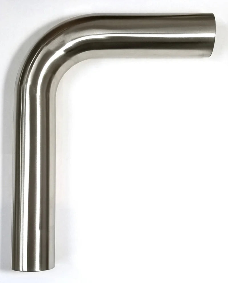 Stainless Bros 1.50in Diameter 1.5D / 2.25in CLR 90 Degree Bend 6.5in leg/6.5in leg Mandrel Bend - Side View