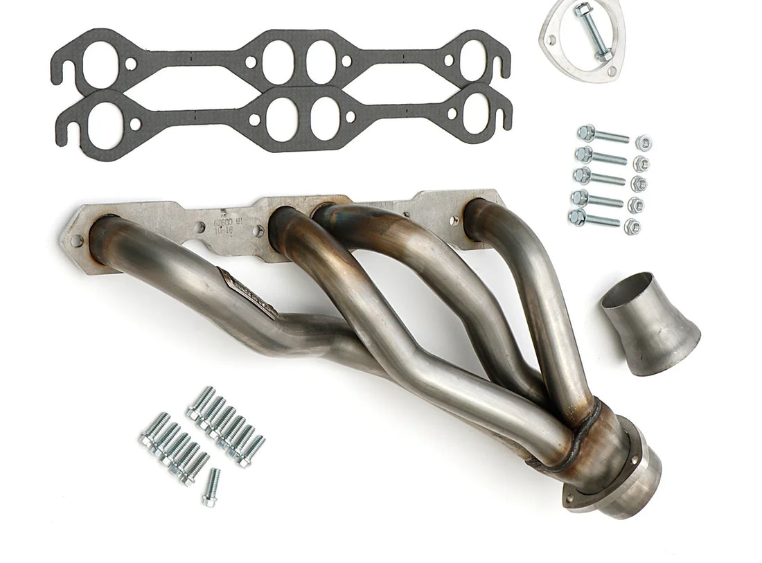 Stainless Mid-Length Headers For 67-81 Camaro, G-Body w/283-400 Hedman Hedders - Installation View
