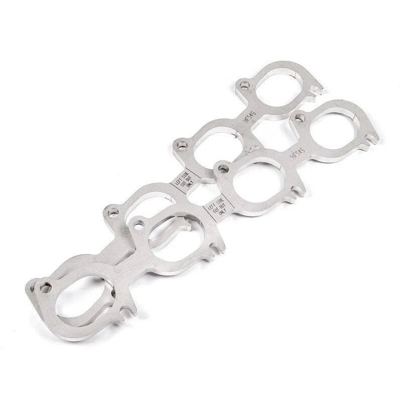Stainless Works 07-14 Ford Cobra 5.4L/5.8L Wide Oval Port 304SS Exhaust Flanges 1-7/8in Primaries - Side View