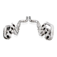 Load image into Gallery viewer, Stainless Works 15-18 Ford Mustang GT Aftermarket Connect 2in Catted Headers - Back View