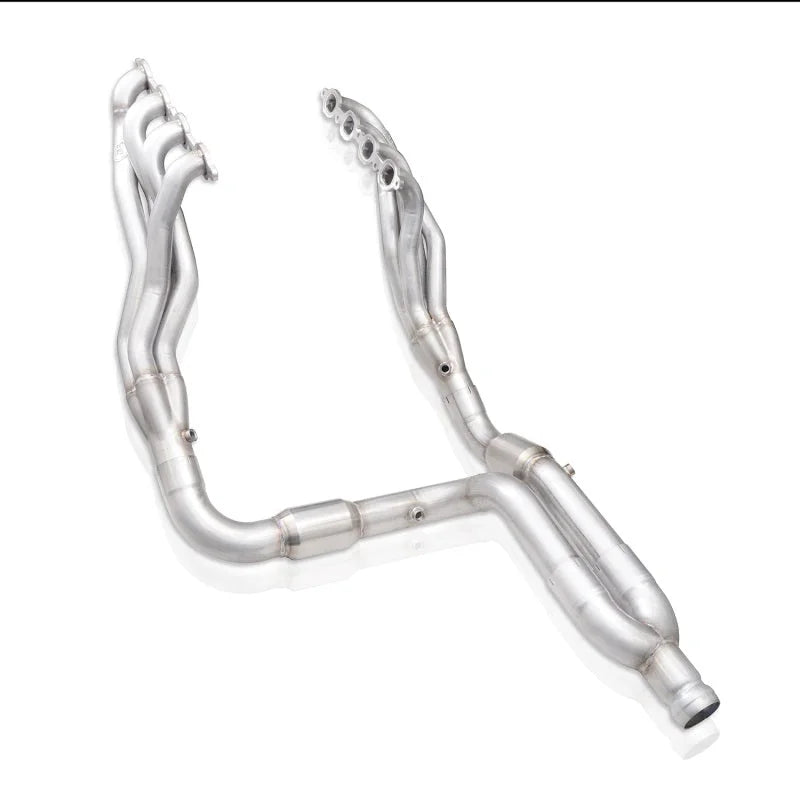 Stainless Works 15-19 Chevrolet Tahoe Headers 5.3L 1-7/8in Primaries High-Flow Cats 3in Leads Y-Pipe - Additional View 5