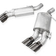 Load image into Gallery viewer, Stainless Works 16-21 Camaro SS 3in Legend SW Connect Axle Back w/Valve - 4in Quad Black Tips
