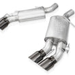 Load image into Gallery viewer, Stainless Works 16-21 Camaro SS 3in Original SW Connect Axle Back w/Valve - 4in Quad Black Tips
