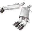 Load image into Gallery viewer, Stainless Works 16-21 Camaro SS 3in Redline Factory Connect Axle Back w/Valve - 4in Quad Black Tips