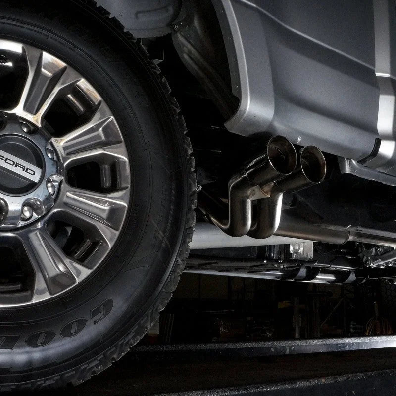 Stainless Works 17-20 Ford F-250/F-350 6.2L Lightning Exit Catback System - Side View