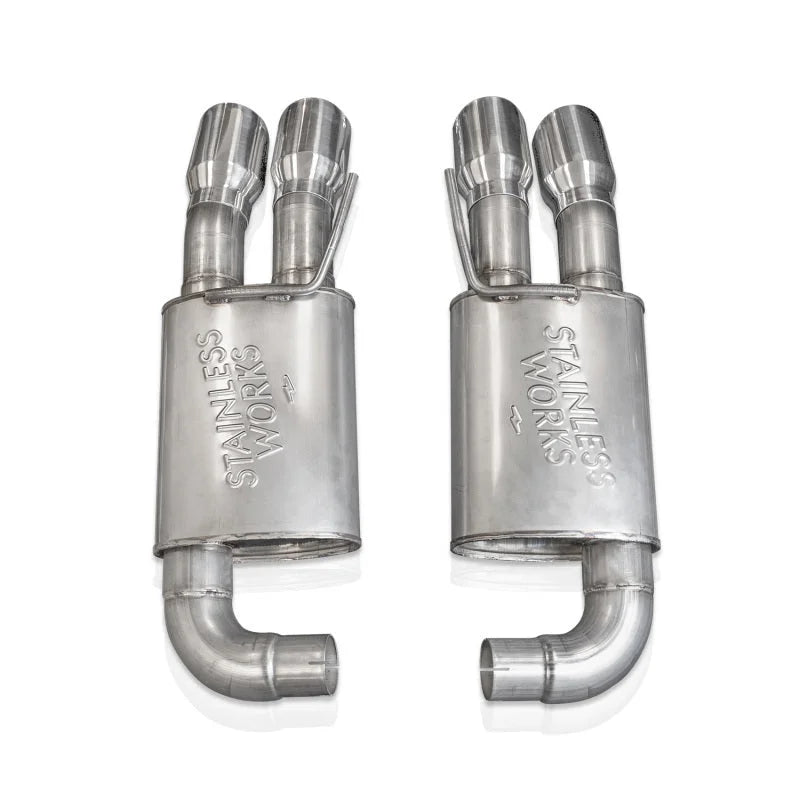 Stainless Works 18-21 Mustang GT Axleback Redline Exhaust - Main Product View