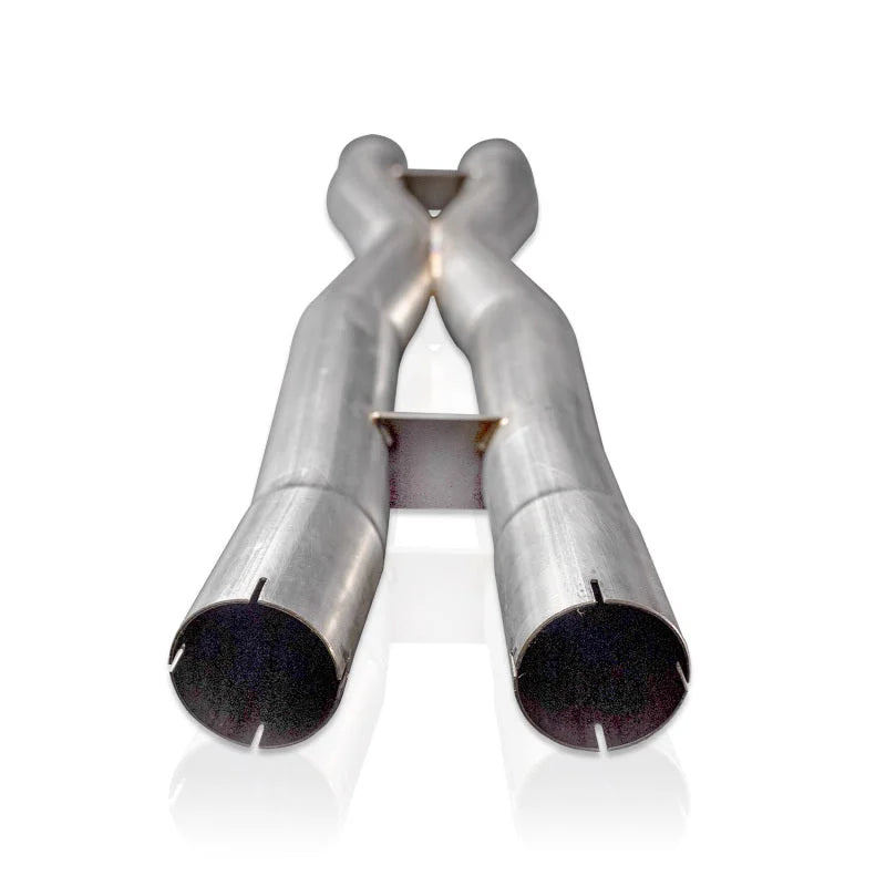 Stainless Works 18-21 Mustang GT Mid Resonator Delete X-Pipe - Main Product View