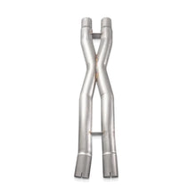 Load image into Gallery viewer, Stainless Works 18-21 Mustang GT Mid Resonator Delete X-Pipe - Side View