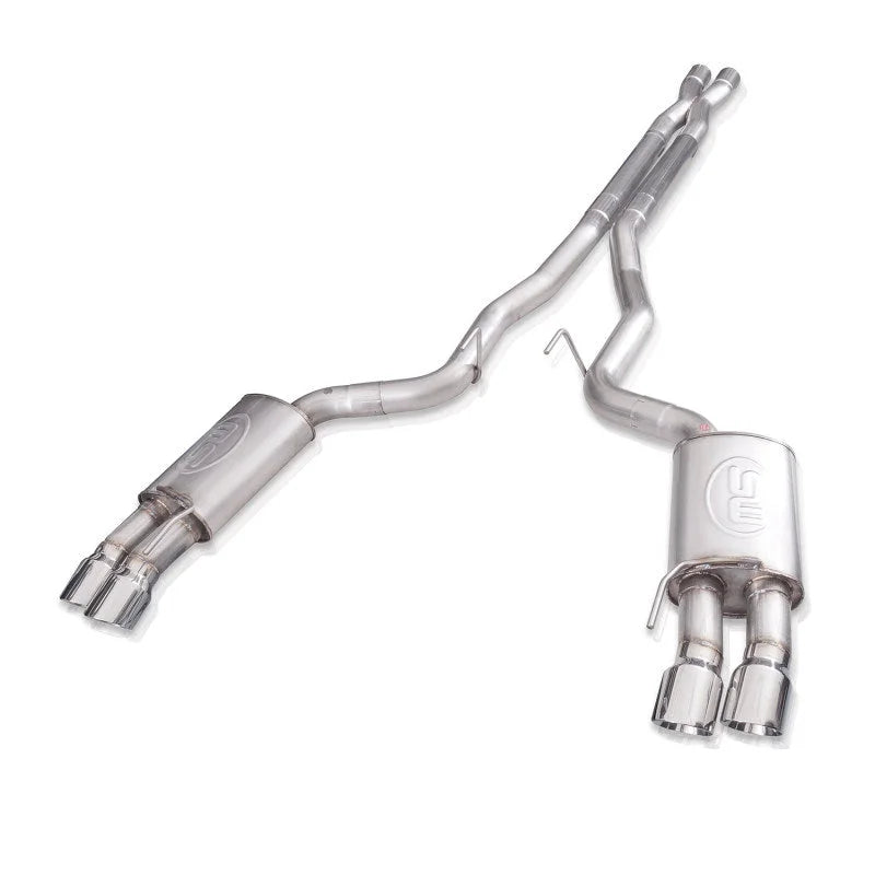 Stainless Works 18+ Ford Mustang GT Redline X-Pipe Performance Connect Cat-Back Exhaust - Main Product View