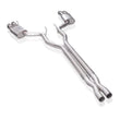 Load image into Gallery viewer, Stainless Works 18+ Ford Mustang GT Redline X-Pipe Performance Connect Cat-Back Exhaust - Side View