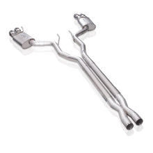 Load image into Gallery viewer, Stainless Works 18+ Ford Mustang GT Redline X-Pipe Performance Connect Cat-Back Exhaust - Side View
