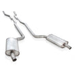 Load image into Gallery viewer, Stainless Works 1968-72 Corvette Exhaust SB 2-1/2in Factory Style Mufflers - Side View