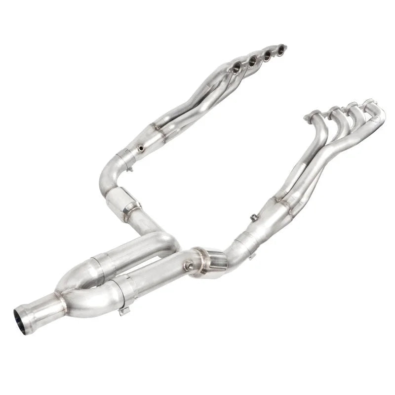 Stainless Works 2007-13 Chevy Silverado/GMC Sierra Headers 1-7/8in Primaries High-Flow Cats Y-Pipe - Main Product View