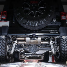 Load image into Gallery viewer, Stainless Works 2007-17 Jeep Wrangler Axleback Exhaust - Side View