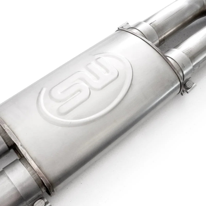 Stainless Works 2008-09 Pontiac G8 GT 3in Catback Systemt X-Pipe Turbo Chambered Muffler 3.5in Tips - Additional View 5