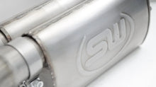 Load image into Gallery viewer, Stainless Works 2010-14 Ford Raptor Exhaust X-Pipe Turbo Resonator Front Passenger Rear Tire Exit - Side View