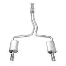 Load image into Gallery viewer, Stainless Works 2010-18 Ford Taurus SHO V6 2-1/2in Catback Chambered Mufflers X-Pipe - Main Product View