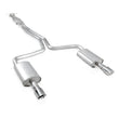 Load image into Gallery viewer, Stainless Works 2010-18 Ford Taurus SHO V6 2-1/2in Catback Chambered Mufflers X-Pipe - Side View
