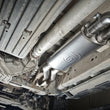 Load image into Gallery viewer, Stainless Works 2011-14 Ford F-150 Raptor Exhaust X-Pipe Resonator Dump In Front Of Rear Axle - Side View