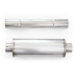 Load image into Gallery viewer, Stainless Works 2012-17 Jeep Wrangler Catback Dump Exhaust - Back View