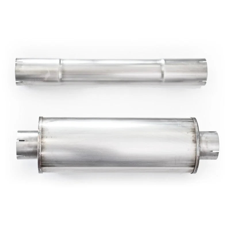 Stainless Works 2012-17 Jeep Wrangler Catback Dump Exhaust - Back View